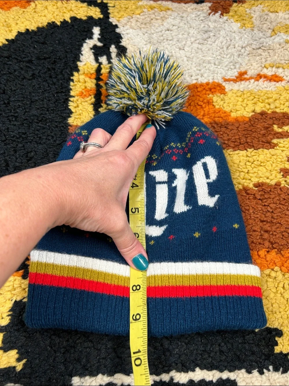 MILLER LITERALLY, pom pom beanie!!